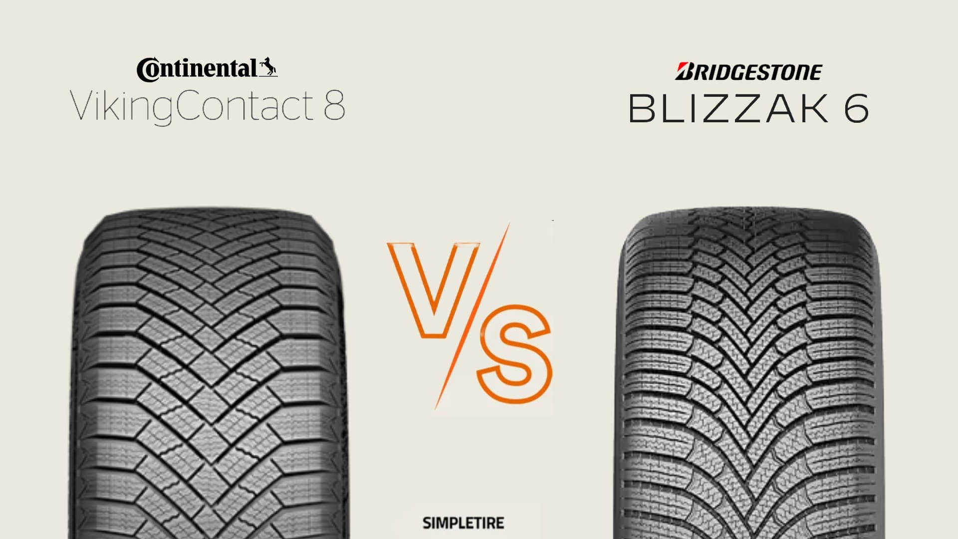 Continental VikingContact 8 vs Bridgestone Blizzak 6 tires