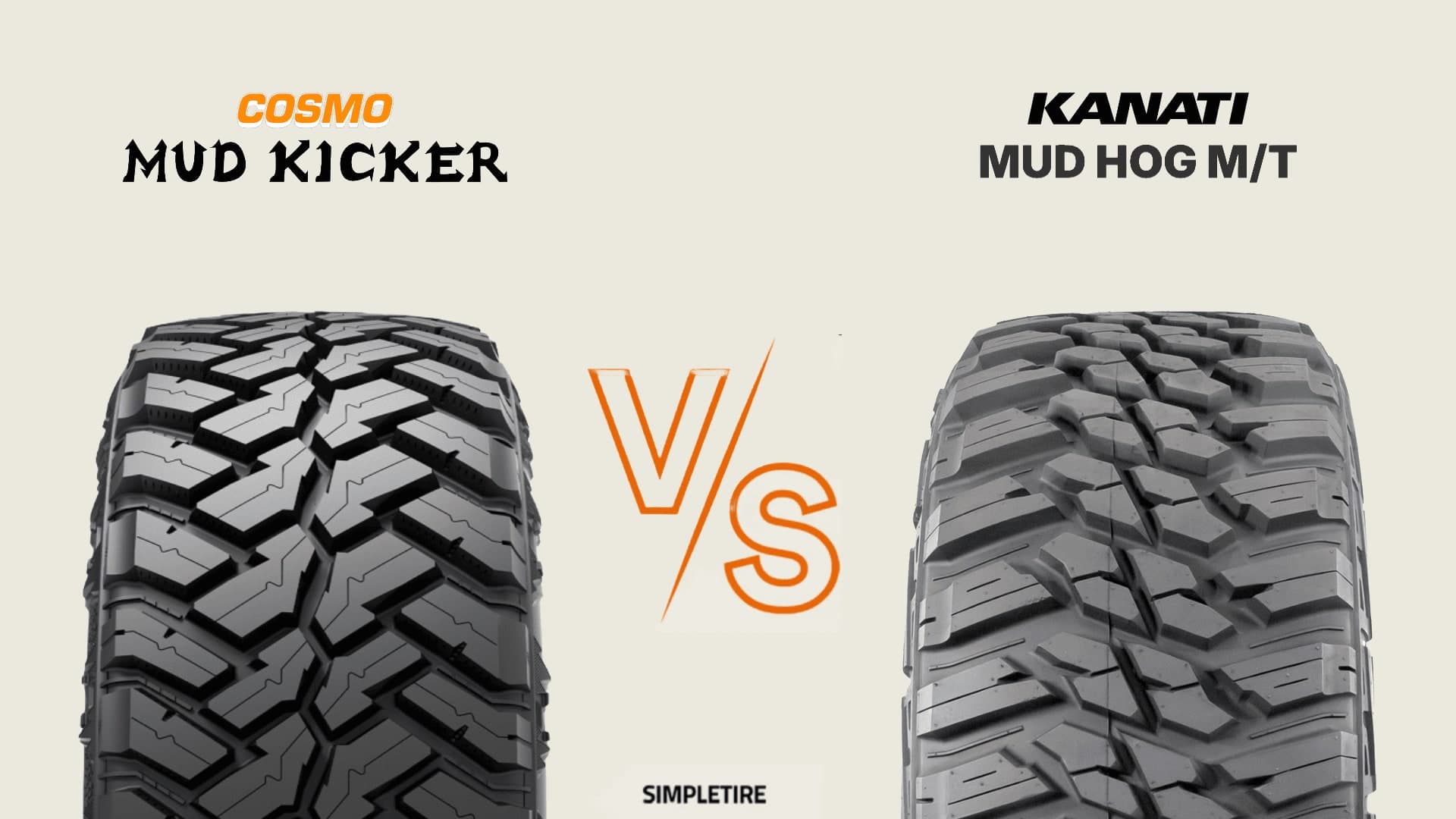 Cosmo Mud Kicker vs Kanati Mud Hog M/T tires